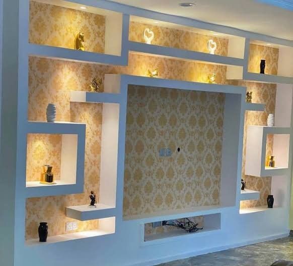 Elegant staff ceiling design project by Cameroon Staff Designing in Yaoundé