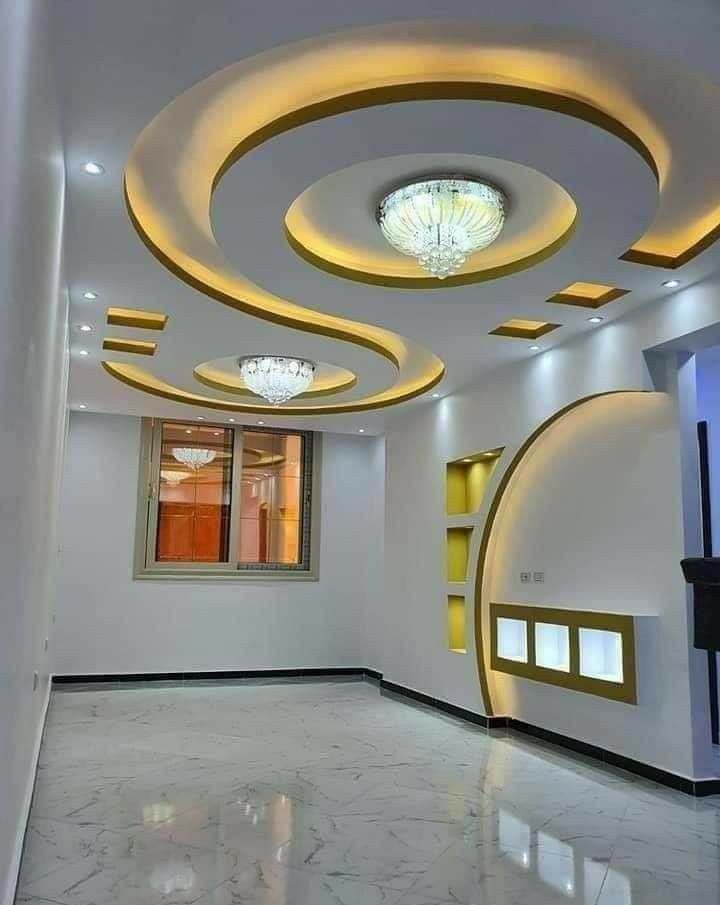 Decorative staff moulding and ceiling project by Cameroon Staff Designing